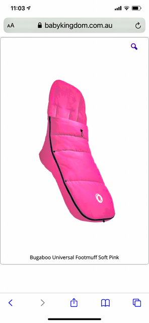 bugaboo footmuff australia